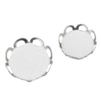 Stainless Steel Cabochon Setting DIY original color Sold By PC