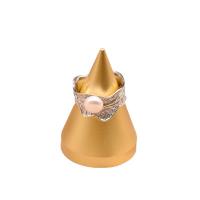 Freshwater Pearl Finger Ring, 925 Sterling Silver, with Freshwater Pearl, Adjustable & for woman, silver color, 30mm, Sold By PC