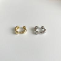 Messing Manchet Finger Ring, plated, Verstelbare & voor vrouw, meer kleuren voor de keuze, Verkocht door PC