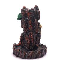 Backflow Incense Burner, Resin, plated, for home and office & durable, 95x155mm, Sold By PC