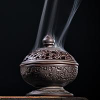 Porcelain Incense Burner, plated, for home and office & durable, 95x80x110mm, Sold By PC