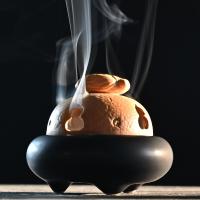 Porcelain Incense Burner, plated, for home and office & durable, more colors for choice, 73x110x193mm, Sold By PC