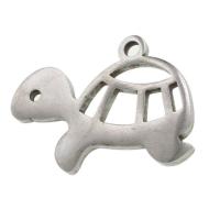 Stainless Steel Animal Pendants, original color, 28x23x1mm, Sold By PC