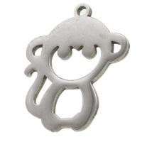 Stainless Steel Animal Pendants Monkey original color Sold By PC