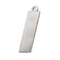 Stainless Steel Tag Charm Rectangle original color Sold By PC