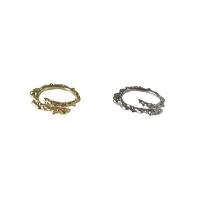 Brass Cuff Finger Ring plated Adjustable & for woman Sold By PC