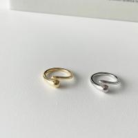metal Anillo de dedo Cuff, chapado, Ajustable & para mujer, más colores para la opción, Vendido por UD