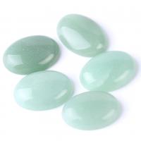Natural Gemstone Cabochons, Green Aventurine, Oval, polished, different size for choice, Sold By PC