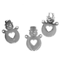 Stainless Steel Connector, Snowman, more colors for choice, 21x14x1mm, 10PCs/Bag, Sold By Bag