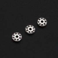 Zinc Alloy Spacer Beads Round DIY original color 6mm Approx Sold By Bag