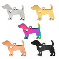 Stainless Steel Animal Pendants Dog plated fashion jewelry & Unisex nickel lead & cadmium free Sold By PC