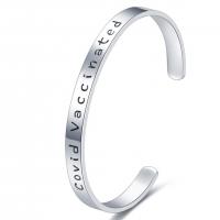 316 Stainless Steel Cuff Bangle, plated, for couple, mixed colors, 0.75mm, Length:18 Inch, Sold By PC