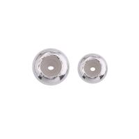 925 Sterling Silver Positioning Bead, with Silicone, plated, DIY & different size for choice, Hole:Approx 1-1.5mm, Sold By PC
