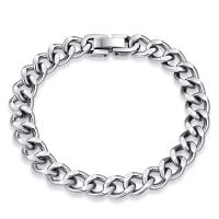 Titanium Steel Bracelet & Bangle, plated, Unisex & different size for choice & twist oval chain, Sold By Strand
