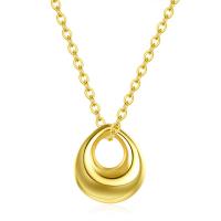 Stainless Steel Jewelry Necklace, with 1.96inch extender chain, Teardrop, plated, oval chain & for woman & hollow, more colors for choice, 18x20mm, Sold Per Approx 17.7 Inch Strand