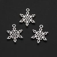 Tibetan Style Christmas Pendants, Snowflake, original color, 20mm, 1000PCs/Bag, Sold By Bag