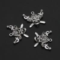 Zinc Alloy Skull Pendants Halloween Jewelry Gift original color 24mm Approx Sold By Bag
