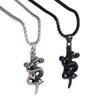 304 Stainless Steel Necklace plated fashion jewelry & for man Length 23.62 Inch Sold By PC