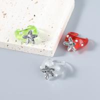 Ring Finger żywicy, żywica, ze Tworzywa ABS perła & Stop cynku, biżuteria moda & dla kobiety, dostępnych więcej kolorów, sprzedane przez PC