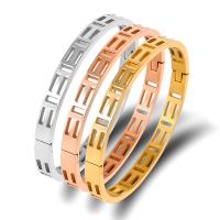 Stainless Steel Bangle plated fashion jewelry & hollow Sold By PC