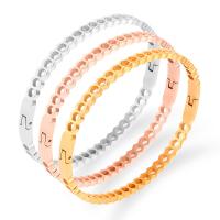 Stainless Steel Bangle, plated, fashion jewelry & hollow, more colors for choice, Sold By PC