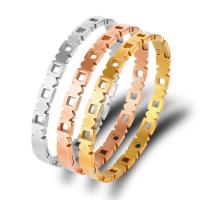 Stainless Steel Bangle, plated, fashion jewelry & hollow, more colors for choice, Sold By PC