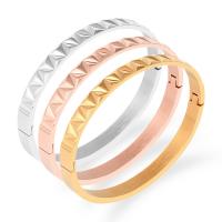 Stainless Steel Bangle, plated, fashion jewelry, more colors for choice, Sold By PC