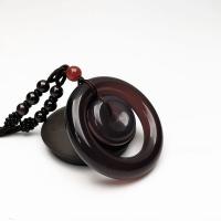 calcédoine mauve collier de chandail, naturel, poli & unisexe, violet, 50mm, Longueur:42 cm, Vendu par PC