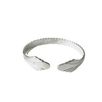 Brass Cuff Bangle silver color plated for woman Sold By PC