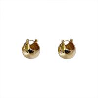 Kupfer+Beschichtet+Eisen Ohrring, Geometrisches Muster, für Frau, keine, 2.1cmuff0c1.7cm, Länge:2.1 cm, verkauft von Paar