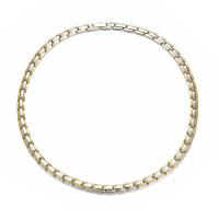 Stainless Steel Chain Necklace plated with Magnetite & Unisex 7mm Length 19.69 Inch Sold By PC