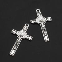 Tibetan Style Cross Pendants, Crucifix Cross, original color, 37mm, Approx 500PCs/Bag, Sold By Bag