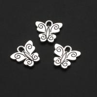 Zinc Alloy Animal Pendants Butterfly original color 14mm Approx Sold By Bag