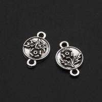 Flower Zinc Alloy Connector Round original color 18mm Approx Sold By Bag