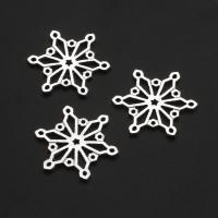 Zinc Alloy Connector Snowflake original color 26mm Approx Sold By Bag