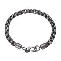 Stainless Steel Jewelry Bracelet fashion jewelry & for man original color nickel lead & cadmium free 225mm Sold By PC