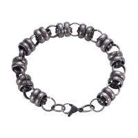 Bijoux bracelet en acier inoxydable, bijoux de mode & pour homme, couleur originale, 235mm, Vendu par PC