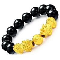 Agate Jewelry Bracelet, with Brass, Fabulous Wild Beast, plated, Unisex, more colors for choice, Length:18 cm, Sold By PC