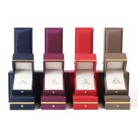 Κοσμήματα Gift Box, PU, με Φέλπα, διαφορετικό μέγεθος για την επιλογή, περισσότερα χρώματα για την επιλογή, 5PCs/Παρτίδα, Sold Με Παρτίδα