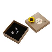 Κοσμήματα Gift Box, Kraft, διαφορετικό μέγεθος για την επιλογή, καφέ, 10PCs/Παρτίδα, Sold Με Παρτίδα