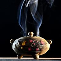 Traditional Ceramic Inserted Burner Incense Seat Porcelain plated for home and office & durable Sold By PC