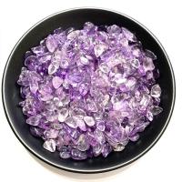 Gemstone Chips Amethyst Natural & no hole purple Sold By Bag
