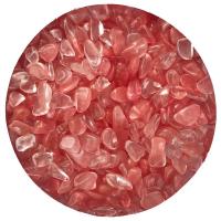 Gemstone Chips Cherry Quartz no hole red Sold By KG