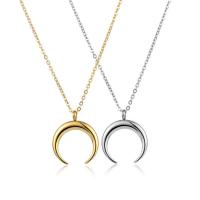 Stainless Steel Jewelry Necklace Moon plated fashion jewelry nickel lead & cadmium free Sold By PC