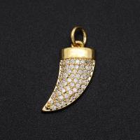 Cubic Zirconia Micro Pave 925 Sterling Silver Pendant Brass plated DIY & micro pave cubic zirconia mixed colors Sold By PC