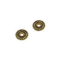 Zinklegierung Perle, rund, DIY, antik goldfarben, 10mm, ca. 1000PCs/Tasche, verkauft von Tasche