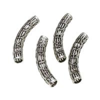 Zinc Alloy Curved Tube Beads original color 50mm Approx Sold By Bag