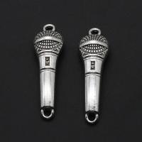Tibetan Style Connector, Microphone, original color, 40mm, Approx 333PCs/Bag, Sold By Bag