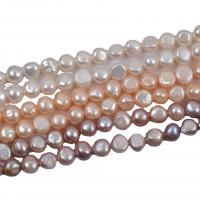 Bouton de culture des perles d'eau douce, perle d'eau douce cultivée, Naturel & bijoux de mode & DIY, plus de couleurs à choisir, 10-11mm, Vendu par 14.17-14.96 pouce brin
