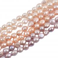 Bouton de culture des perles d'eau douce, perle d'eau douce cultivée, Naturel & bijoux de mode & DIY, plus de couleurs à choisir, 10-11mm, Vendu par 14.96-15.75 pouce brin
